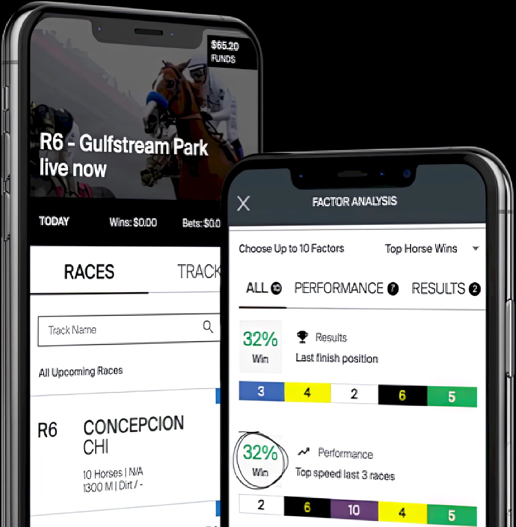 iPhone with bet app displayed on the screen