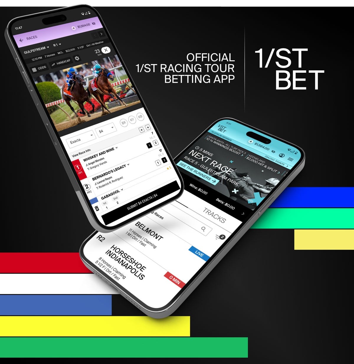 Phone with wagering app